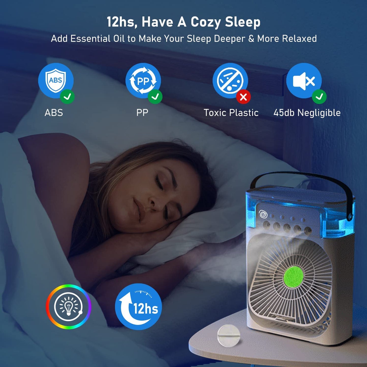 Portable Air Conditioner - With Led Night Light