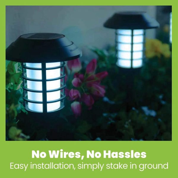 2 in 1 Solar Flame Lamp - Waterproof