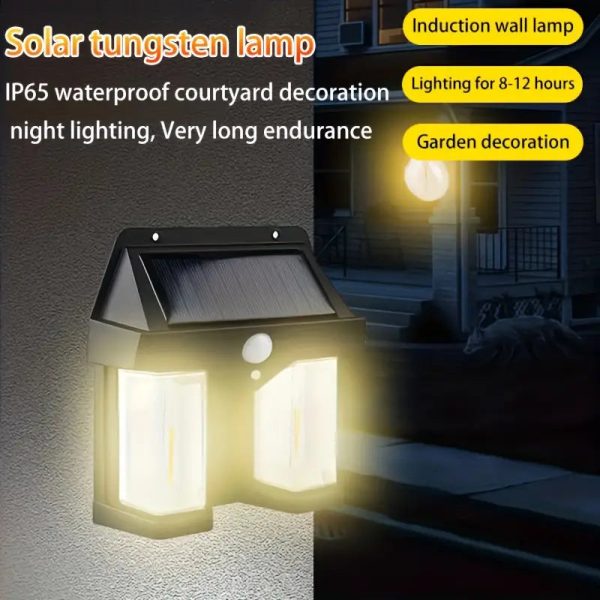 Double Head Antique Solar Night Lamp - Waterproof