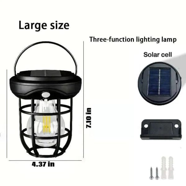 Solar Outdoor Lantern Lamp - Waterproof