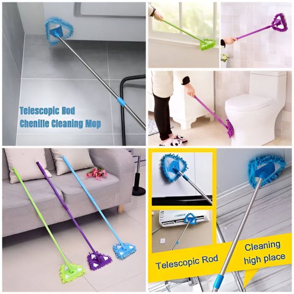 180° Rotatable Triangular Mop - Telescopic Handle