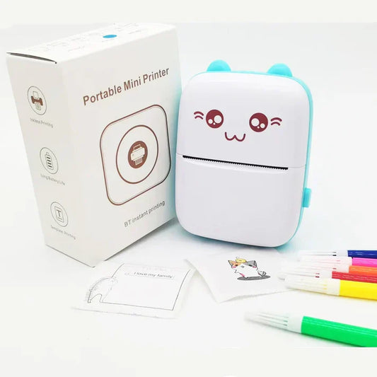 Kitty Face Mini Pocket Printer - Thermal Inkless